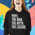 Pops The Man Der Mythos Die Legende Dad Frauen Hoodie Geschenke für Sie