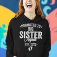 Promoted To Big Sister Again 2023 Baby Announcement Siblings Women Hoodie Gifts for Her
