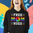 Rainbow Free Mom Hugs Daisy Heart Lgbt Pride Mothers Day Women Hoodie Gifts for Her