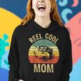 Reel Cool Mom Fishing Gifts Women Fishing Lovers Retro Women Hoodie Gifts for Her