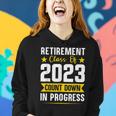 Retirement Class Of 2023 Count Down Progress Retired Teacher Women Hoodie Gifts for Her
