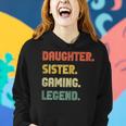 Retro Gamer Girl Hoodie, Vintage Gaming Legend Tochter & Schwester Geschenke für Sie