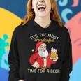 Santa Wonderful Times Für Ein Bier Frauen Hoodie Geschenke für Sie