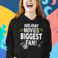 Sentimental Old Holiday Movies Biggest Fan Christmas Films Women Hoodie Graphic Print Hooded Sweatshirt Gifts for Her
