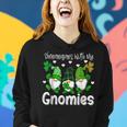 Shenanigans With My Gnomies St Patricks Day Gnome Shamrock Women Hoodie Gifts for Her