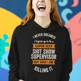 Shit Show Supervisor Funny Men Women Sarcastic Retro Novelty Women Hoodie Gifts for Her
