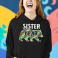 Sister Bear Autism Awareness Month Family Support Women Hoodie Gifts for Her