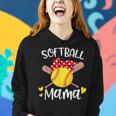 Softball Baseball Mama Floral Mom Grandma Mothers Day Women Hoodie Gifts for Her