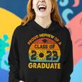 Sonnenblume Senior Proud Neffe Klasse 2023 Graduate Vintage Frauen Hoodie Geschenke für Sie