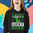 St Patricks Day Lucky Duckie Women Hoodie Gifts for Her