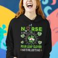 St Patricks Day Scrubs Top Nurse Is Like A Four Leaf Clover Women Hoodie Gifts for Her