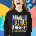 Teachers Assistant Straight Outta Energy Teaching Tie Dye Women Hoodie Gifts for Her