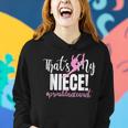 Thats My Niece Dance Aunt Of A Dancer Dancing Auntie Women Hoodie Gifts for Her