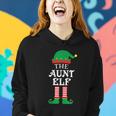 The Aunt Elf Matching Family Group Christmas Pajama Women Hoodie Gifts for Her