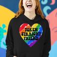 Token Straight Friend Funny Lgbt Quote For Straight Rainbow Women Hoodie Gifts for Her