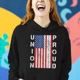 Union Proud American Flag Operating Engineer Women Hoodie Graphic Print Hooded Sweatshirt Gifts for Her
