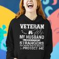 Veteran Wife Army Husband Soldier Saying Cool Military V4 Women Hoodie Gifts for Her
