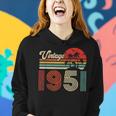 Vintage 1951 Hoodie für 72. Geburtstag, Retro Look für Frauen und Männer Geschenke für Sie