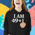 Vintage 50Th Birthday Made In 1969 Funny 49 Plus 1 Women Hoodie Gifts for Her