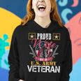 Vintage Proud Wife Of A US Army Veteran Gift Mom Dad Women Hoodie Gifts for Her