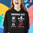 Werdender Papa Werdende Mama Vorhersage 2023 Babyparty Frauen Hoodie Geschenke für Sie