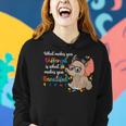 What Makes You Different Autism Awareness Kids Elephant Mom Women Hoodie Gifts for Her