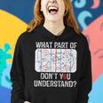 What Part Of Dont You Understand Funny Hockey Mom Dad Coach Women Hoodie Gifts for Her