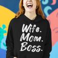 Wife Mom Boss Mama Mutter Muttertag Frauen Hoodie Geschenke für Sie