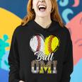 Womens Ball Omi Heart Baseball Softball Mothers Day Women Hoodie Gifts for Her Womens Ball Omi Heart Baseball Softball Mothers Day Women Hoodie Gifts for Her
