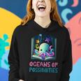 Womens Oceans Of Possibilities Summer Reading 2023 Kawaii Octopus Women Hoodie Gifts for Her