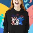 Womens Patriotic Yorkie Dog Yorkshire Terrier 4Th Of July Usa Flag Women Hoodie Gifts for Her