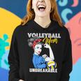 Womens Volleyball Mom Unbreakable Funny Mothers Day Gift Women Hoodie Gifts for Her