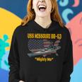 Ww2 Ship & Korean War Uss Missouri Bb-63 Battleship Veterans Women Hoodie Gifts for Her