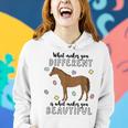 Autism Awareness Month What Makes You Different Horse Women Hoodie Gifts for Her