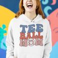 Ball Mom Groovy Tball Mama Mothers Day Baseball Women Hoodie Gifts for Her