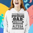 Family Fathers Day Dad Daughter Alyssa Name Men Women Hoodie Gifts for Her