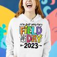 Just Here For Field Day 2023 Peace Sign Teacher Students Women Hoodie Gifts for Her