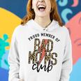Leopard Proud Member Of Bad Moms Club Lightning Bolt Western Women Hoodie Gifts for Her