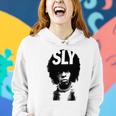 Sly Stone Portrait Tshirt Women Hoodie Graphic Print Hooded Sweatshirt Gifts for Her