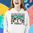 Two Things We Dont Chase Cowboys And Tequila Cowhide Retro Women Hoodie Gifts for Her