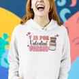 V Is For Versed Funny Pacu Crna Nurse Valentines Day Women Hoodie Gifts for Her