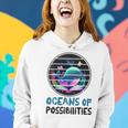 Womens Oceans Of Possibilities Summer Reading 2023 Retro Vintage Women Hoodie Gifts for Her