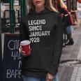 95 Geburtstag Männer Frauen Legende Seit Januar 1928 Langarm Frauen Hoodie Lustige Geschenke