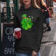 Autism Awareness Shamrock St Patricks Day Puzzle Piece Women Hoodie Funny Gifts