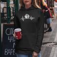 Basketball Herzschlag Herren Hoodie, Sportliches Design in Schwarz Lustige Geschenke