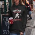 Echte Mädchen Spielen Basketball Spruch Baketballerin Frauen Hoodie Lustige Geschenke