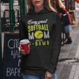 Every Great Softball Mom Drops The F Bomb Funny Baseball Women Hoodie Funny Gifts