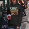 Funny Crazy Beagle Mom Retro Vintage Top For Beagle Lovers Women Hoodie Unique Gifts