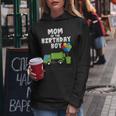 Garbage Truck Mom Birthday Boy Balloons Birthday Party Women Hoodie Funny Gifts