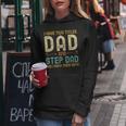 I Have Two Titles Dad And Step-Dad Retro Vintage Stepdad Women Hoodie Funny Gifts